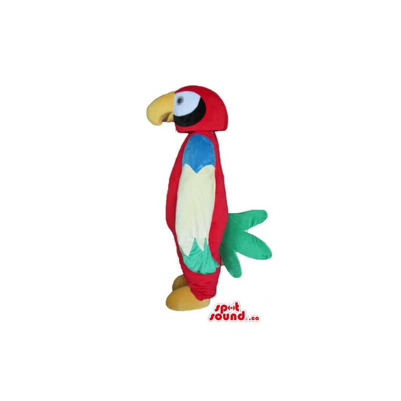 Red White Blue Parrot Bird Mascot Costume Character Fancy Dress