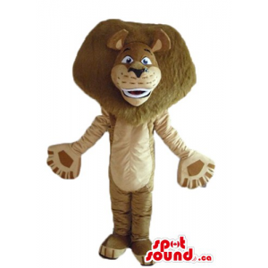 Happy Lion DJ headphones Mascot costume wild animal fancy dress - SpotSound  Mascots in Canada / US / Latin America Cortar L (175-180CM)